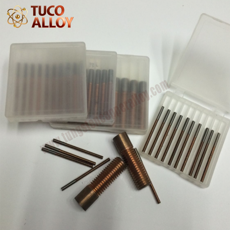 Tungsten Copper Threaded Electrode