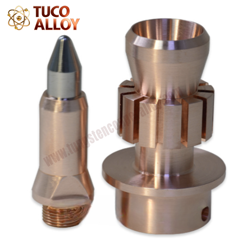 Plasma Thermal Spraying CrZrCu Inlaid Tungsten Electrode